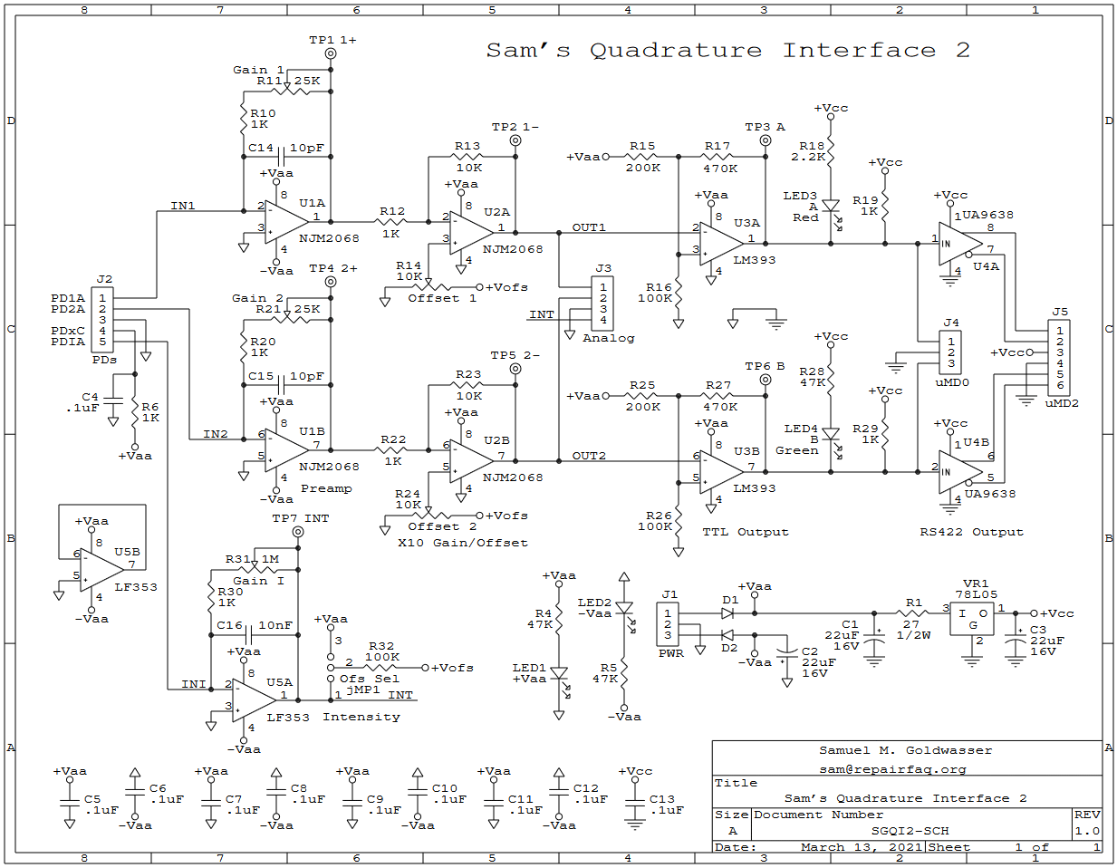 Construction Guidelines for Basic Quadrature-Sin-Cos Decoder and Quad-A ...